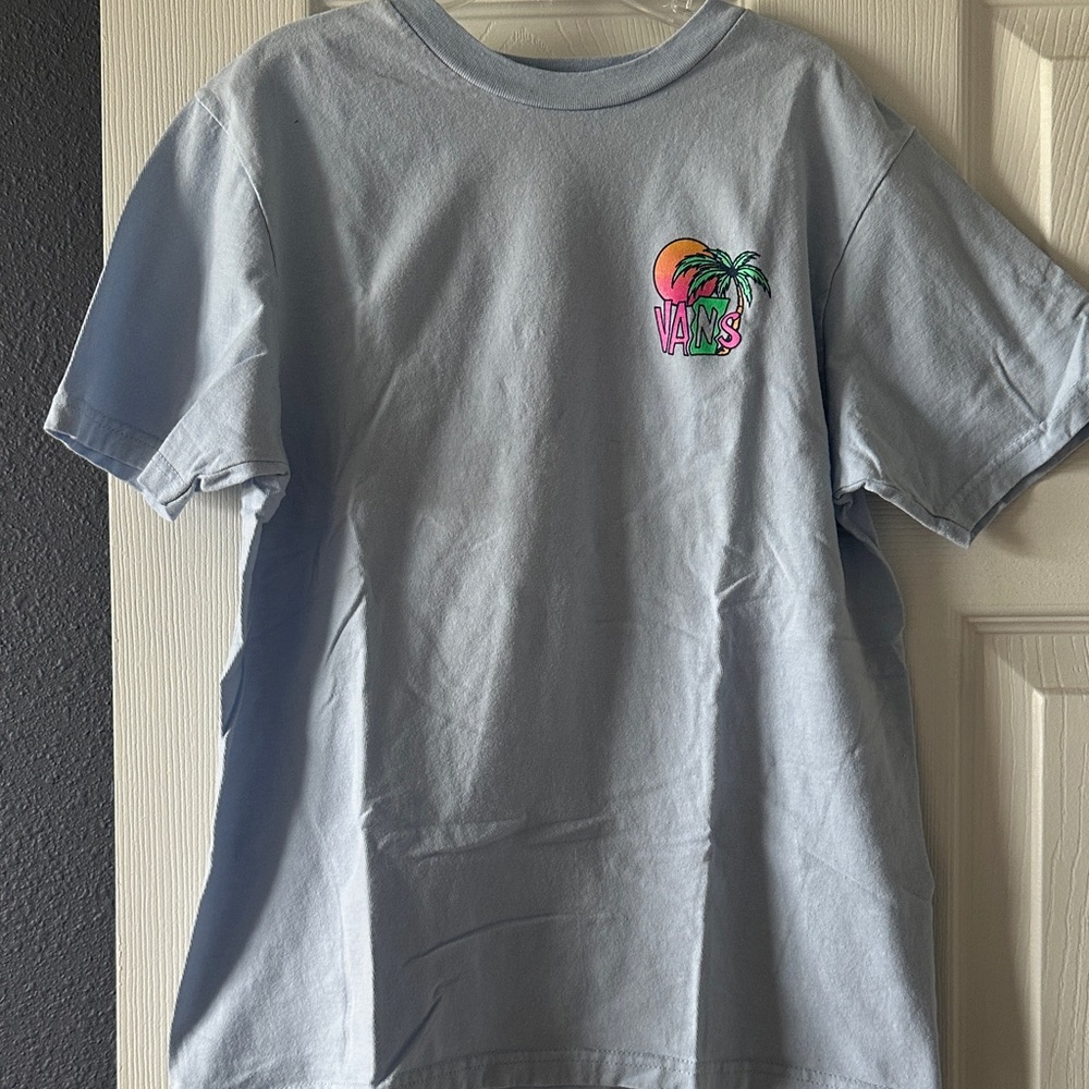 Vans Kids Sky Blue Palm Tree Tee